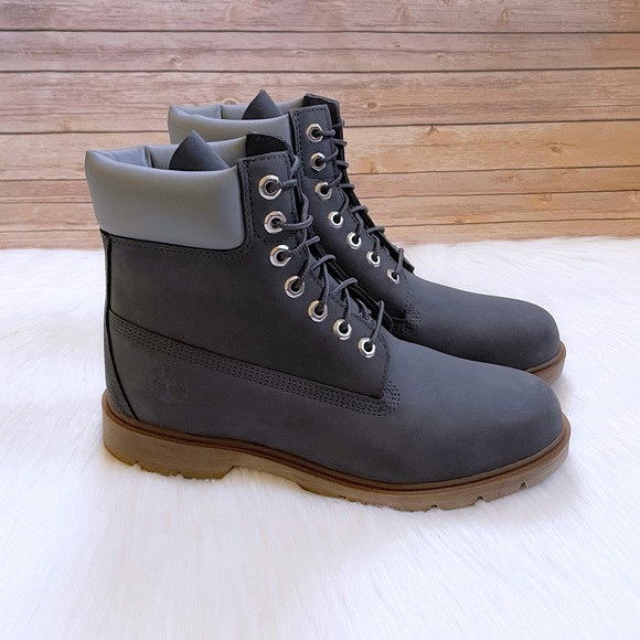 Timberland Men’s Classic 6” Waterproof Dark Grey Boots - Picture 1 of 7